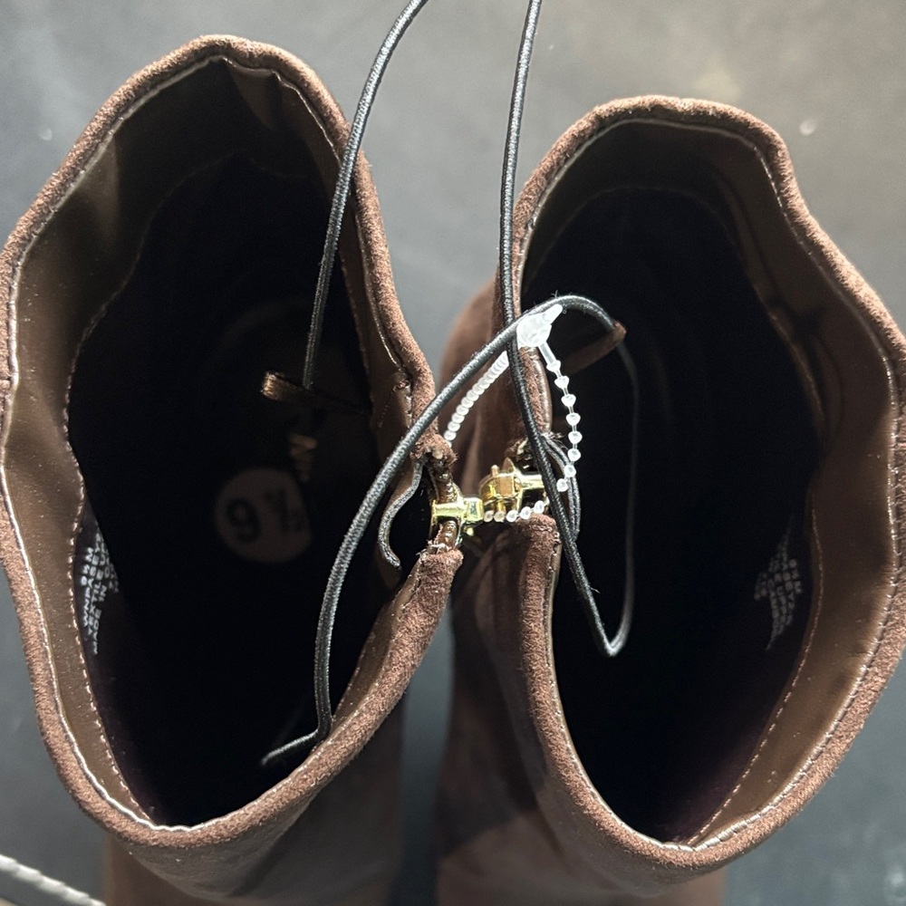 Nine West Dark Brown Ankle Booties - Picture 4 of 5